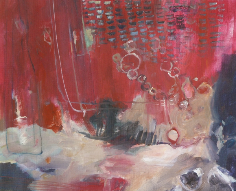 Landschaft, Acryl auf Leinen, 36 cm x 48 cm, 2013